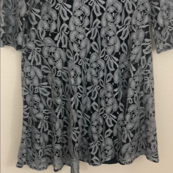 Free People Black and Gray Lace Dress - Picture 7 of 11